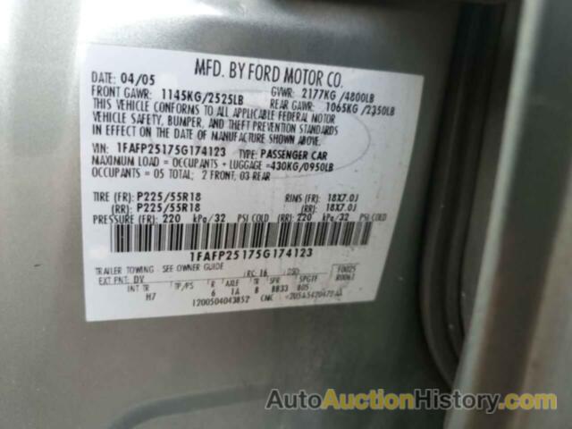 FORD 500 LIMITED, 1FAFP25175G174123