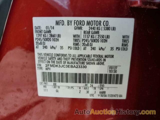 FORD EDGE SEL, 2FMDK3JC3EBA23330