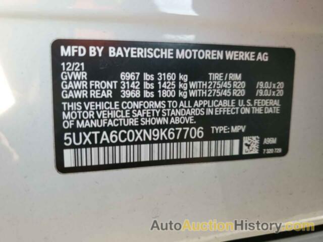 BMW X5 XDRIVE45E, 5UXTA6C0XN9K67706