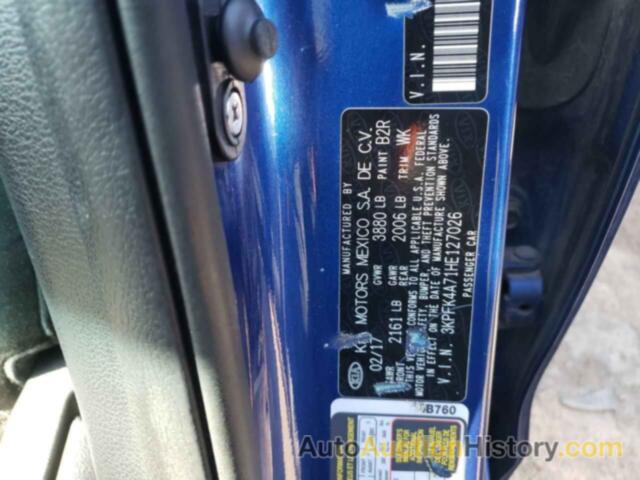 KIA FORTE LX, 3KPFK4A71HE127026