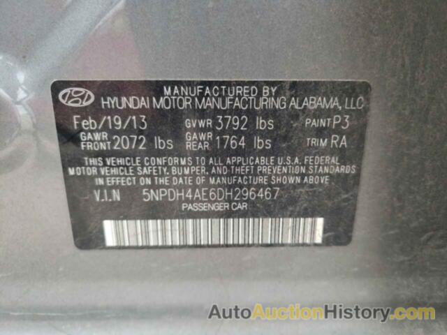 HYUNDAI ELANTRA GLS, 5NPDH4AE6DH296467