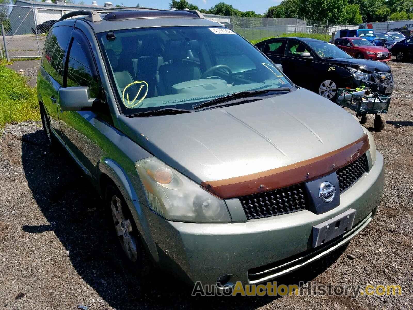 2005 NISSAN QUEST S, 5N1BV28U45N108740