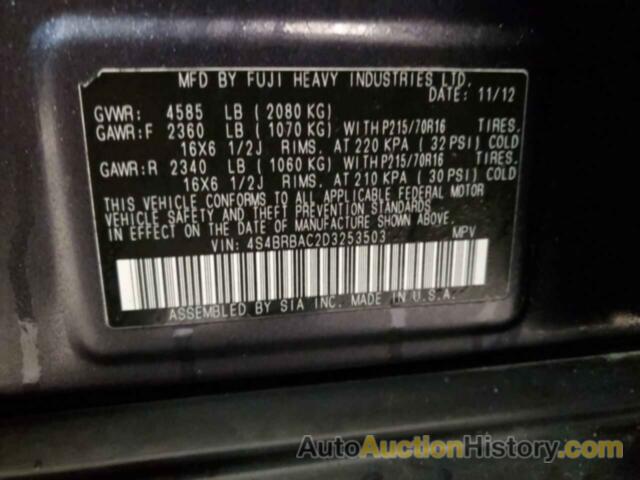 SUBARU OUTBACK 2.5I, 4S4BRBAC2D3253503