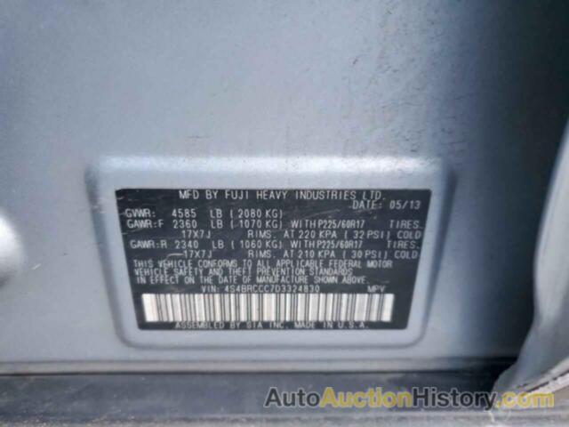 SUBARU OUTBACK 2.5I PREMIUM, 4S4BRCCC7D3324830