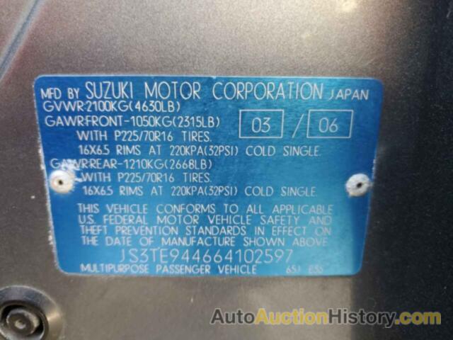 SUZUKI GR VITARA XSPORT, JS3TE944664102597