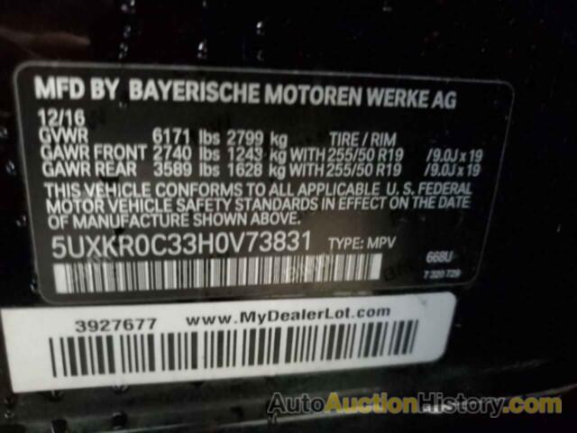 BMW X5 XDRIVE35I, 5UXKR0C33H0V73831