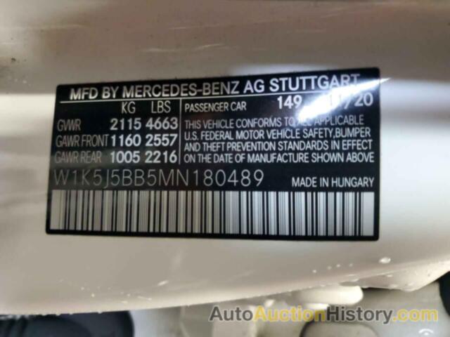 MERCEDES-BENZ CLA-CLASS AMG 35 4MATIC, W1K5J5BB5MN180489