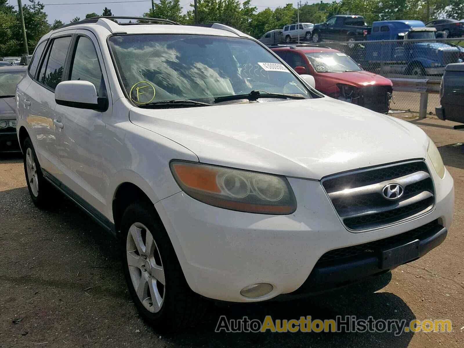 2007 HYUNDAI SANTA FE S SE, 5NMSH73E27H059918