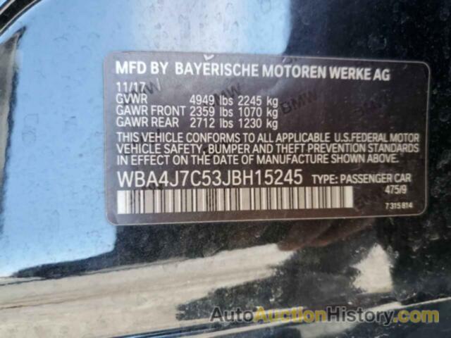BMW 4 SERIES GRAN COUPE, WBA4J7C53JBH15245