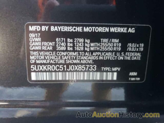BMW X5 XDRIVE35I, 5UXKR0C51J0X85733