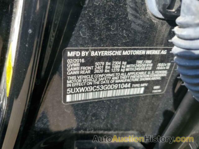 BMW X3 XDRIVE28I, 5UXWX9C53G0D91044