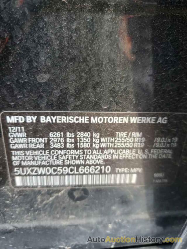 BMW X5 XDRIVE35D, 5UXZW0C59CL666210
