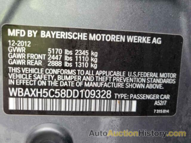 BMW 5 SERIES XI, WBAXH5C58DD109328