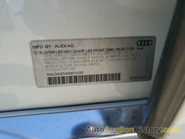 AUDI A8 L QUATTRO, WAU34AFD4GN014382