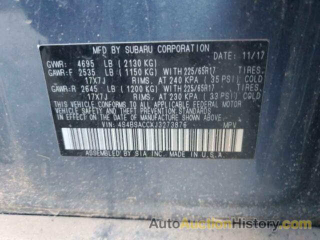 SUBARU OUTBACK 2.5I PREMIUM, 4S4BSACCXJ3273876