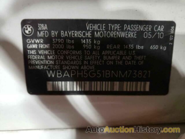 BMW 3 SERIES I SULEV, WBAPH5G51BNM73821