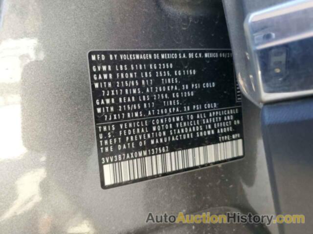 VOLKSWAGEN TIGUAN SE, 3VV3B7AX0MM137567