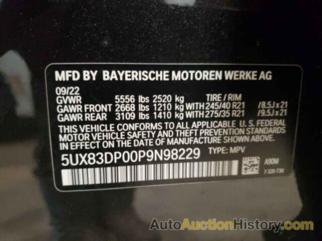 BMW X3 M40I M40I, 5UX83DP00P9N98229