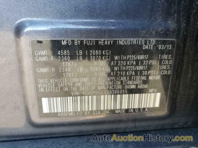 SUBARU OUTBACK 2.5I PREMIUM, 4S4BRBGC5D3306055