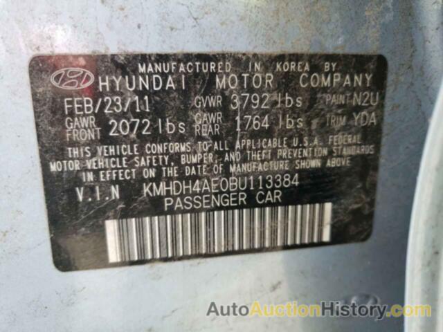 HYUNDAI ELANTRA GLS, KMHDH4AE0BU113384