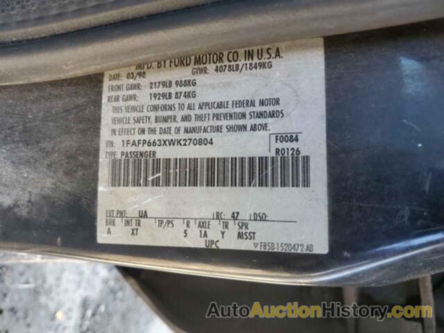 FORD CONTOUR LX, 1FAFP663XWK270804