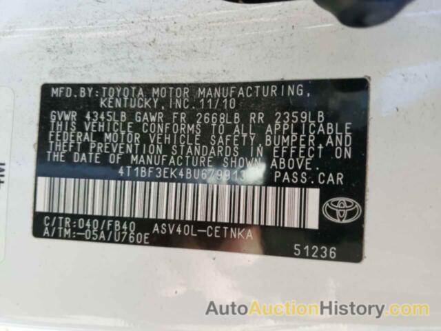 TOYOTA CAMRY BASE, 4T1BF3EK4BU679913