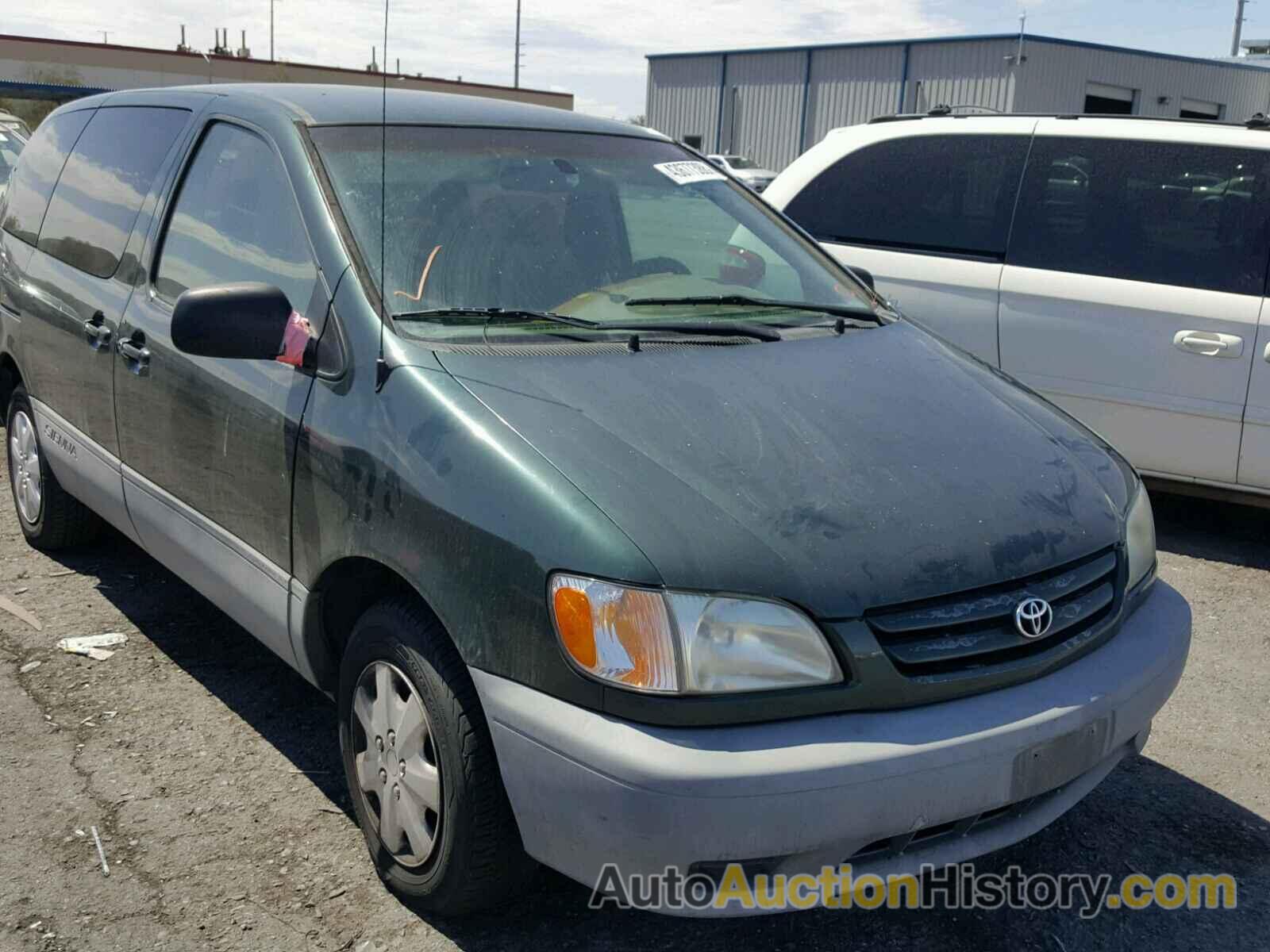 2001 TOYOTA SIENNA CE CE, 4T3ZF19C41U358756