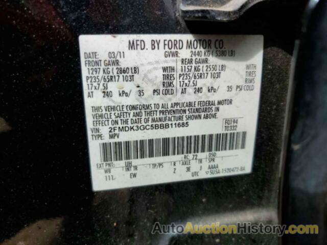 FORD EDGE SE, 2FMDK3GC5BBB11685