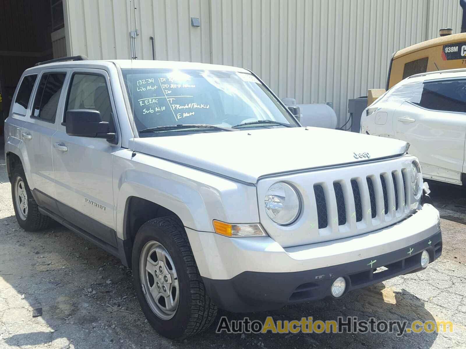 2013 JEEP PATRIOT SPORT, 1C4NJPBA2DD139241