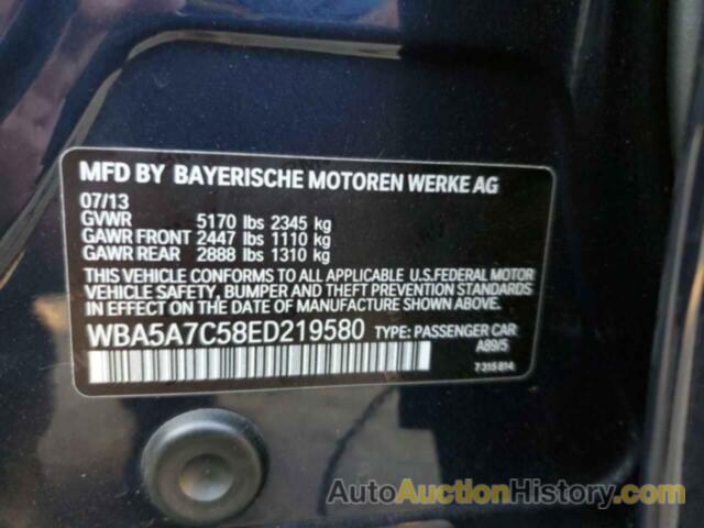BMW 5 SERIES XI, WBA5A7C58ED219580