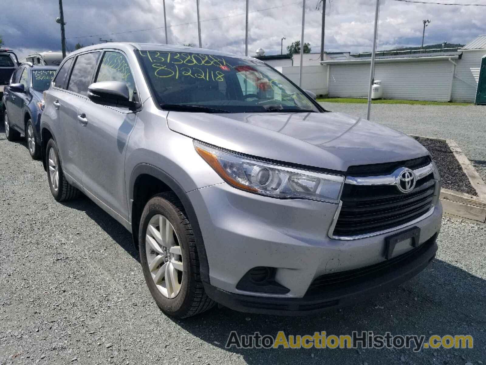 2015 TOYOTA HIGHLANDER LE, 5TDBKRFH6FS151175