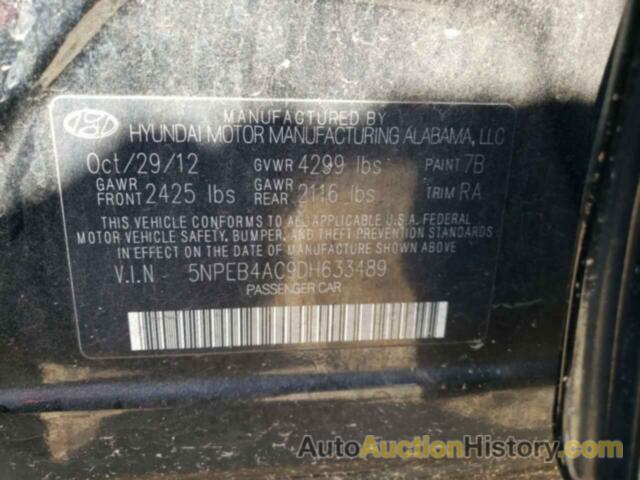 HYUNDAI SONATA GLS, 5NPEB4AC9DH633489