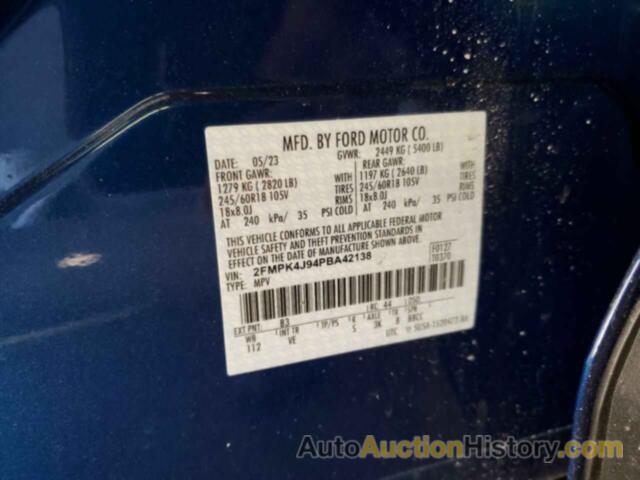 FORD EDGE SEL, 2FMPK4J94PBA42138