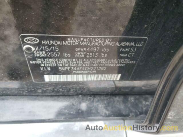 HYUNDAI SONATA SPORT, 5NPE34AF4GH271292