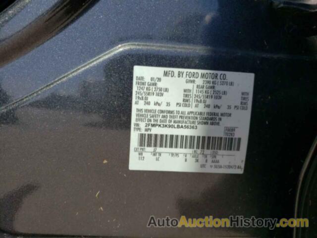 FORD EDGE TITANIUM, 2FMPK3K90LBA56363