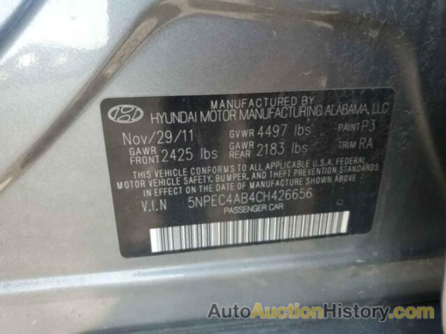 HYUNDAI SONATA SE, 5NPEC4AB4CH426656