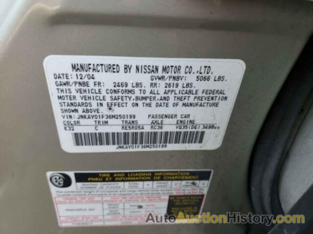 INFINITI M35 BASE, JNKAY01F36M250199