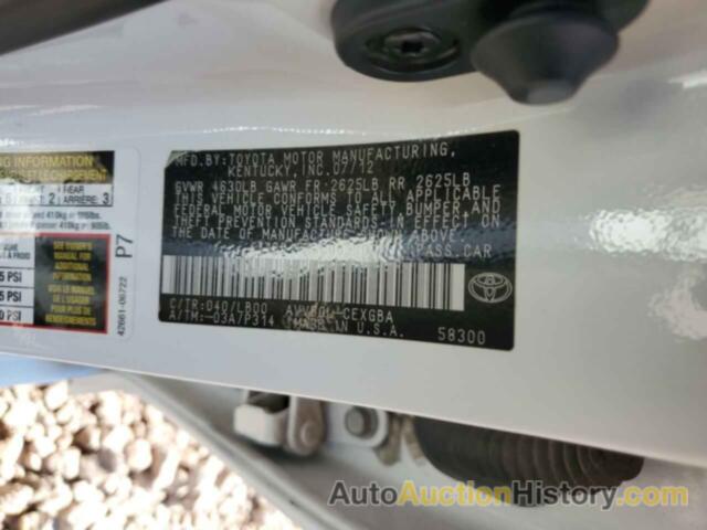 TOYOTA CAMRY HYBRID, 4T1BD1FK3CU039007