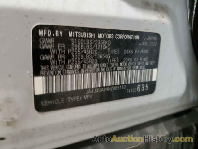 MITSUBISHI OUTLANDER SE, JA4J4UA84NZ085152