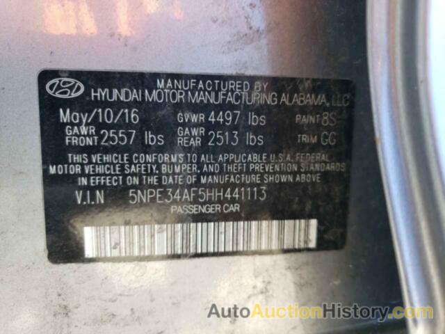 HYUNDAI SONATA SPORT, 5NPE34AF5HH441113