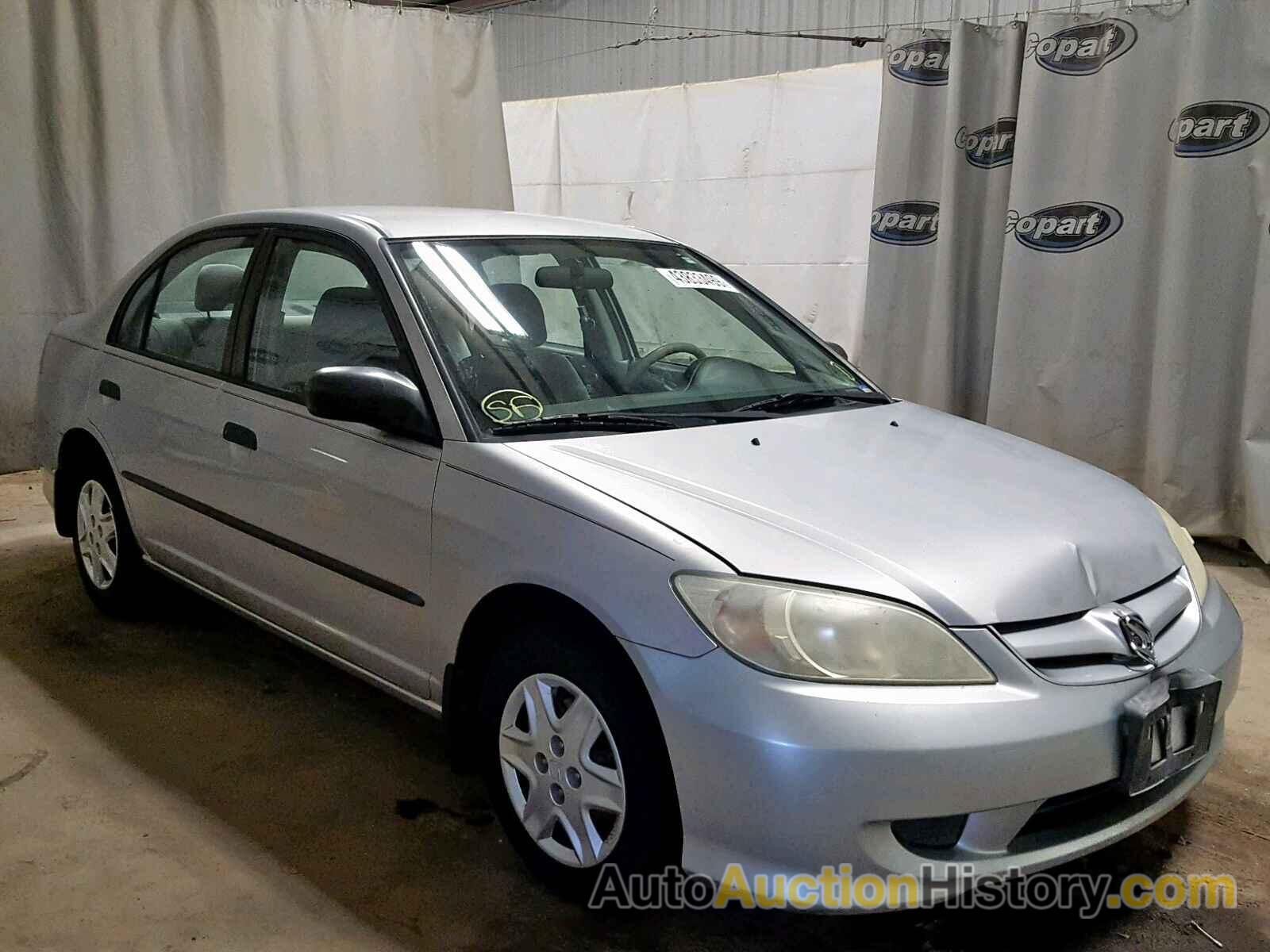 2004 HONDA CIVIC DX VP, 1HGES16394L003492