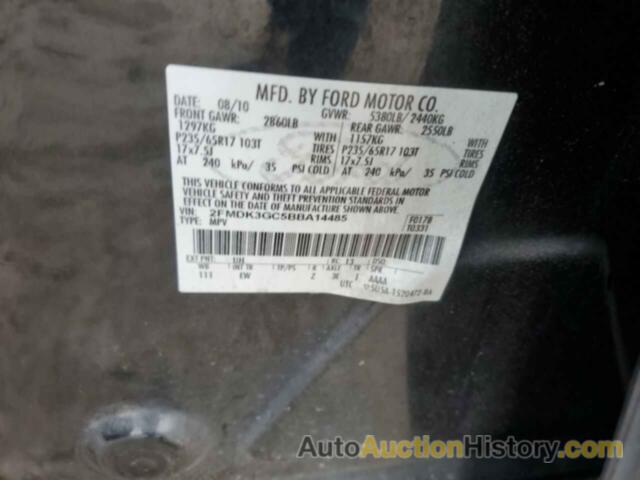 FORD EDGE SE, 2FMDK3GC5BBA14485