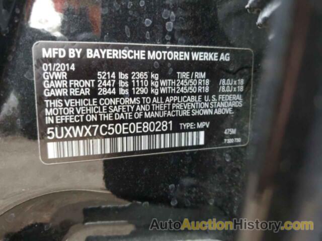 BMW X3 XDRIVE35I, 5UXWX7C50E0E80281