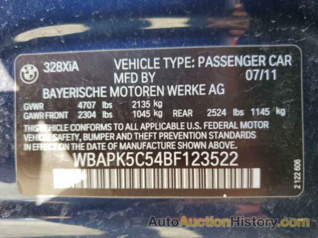 BMW 3 SERIES XI SULEV, WBAPK5C54BF123522
