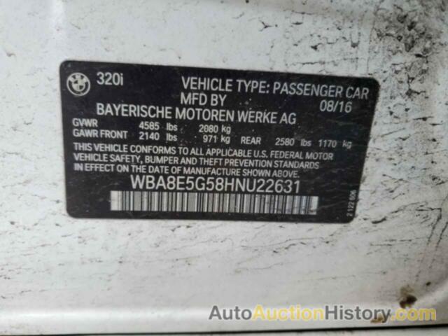 BMW 3 SERIES XI, WBA8E5G58HNU22631