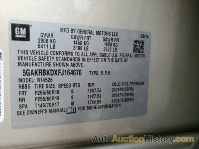 BUICK ENCLAVE, 5GAKRBKDXFJ164676