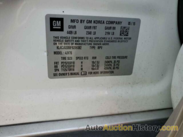 BUICK ENCORE, KL4CJGSB8FB209382