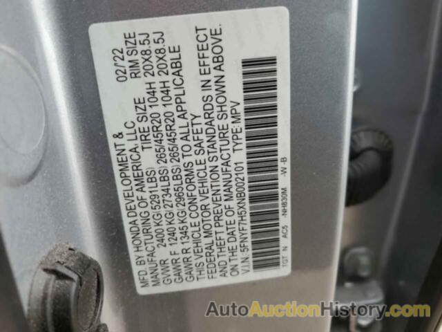 HONDA PASSPORT EXL, 5FNYF7H5XNB002101