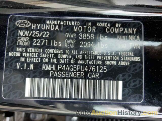 HYUNDAI ELANTRA LIMITED, KMHLP4AG5PU476125