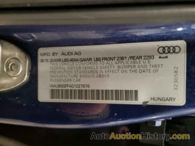 AUDI A3 PREMIUM, WAUB8GFF4G1027676